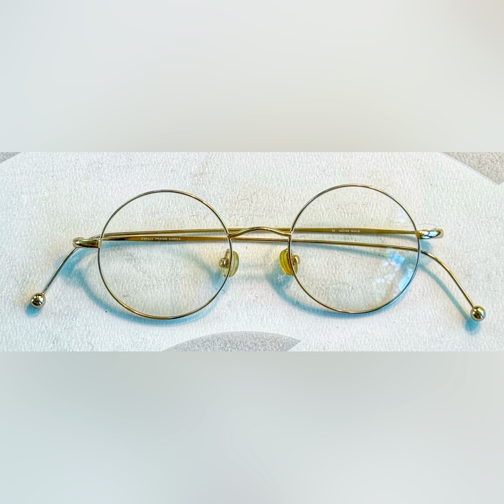 Round Gold Metal IF2FULL Eyeglass Frames, Unisex